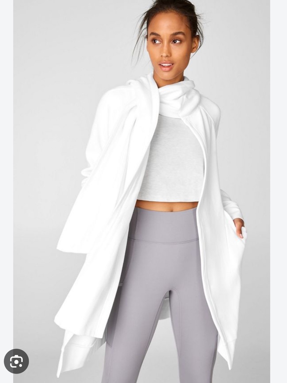 Fabletics Geri Long Wrap Scarf Cardigan